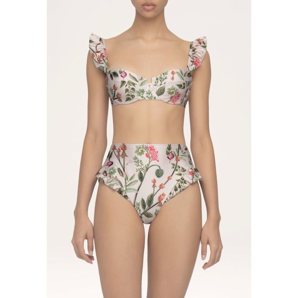 Agua by Agua Bendita Kiwi Top & Jengibre Cultivo Bottom Bikini Set